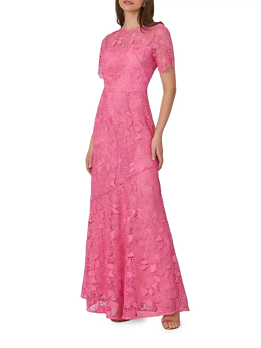 Shoshanna Women's Ellie Lace A-Line Gown | Thumbnail 2 Shoshanna Women's Ellie Lace A-Line Gown | Thumbnail 2