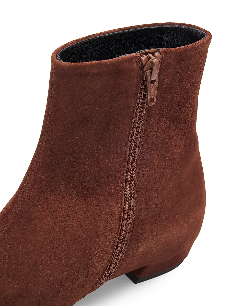 Proenza Schouler Women's Trap 25MM Suede Ankle Boots | Thumbnail 5 Proenza Schouler Women's Trap 25MM Suede Ankle Boots | Thumbnail 5