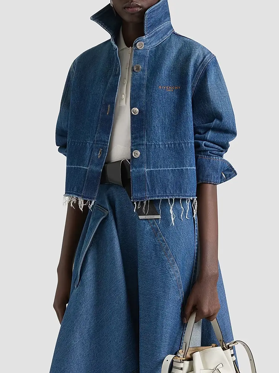 Givenchy Women's Shirt in Medium Denim - Medium Blue | Thumbnail 3 Givenchy Women's Shirt in Medium Denim - Medium Blue | Thumbnail 3
