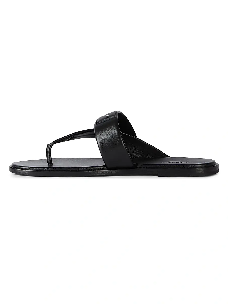 Givenchy Men's Bay Thongs in Leather - Black | Thumbnail 3 Givenchy Men's Bay Thongs in Leather - Black | Thumbnail 3