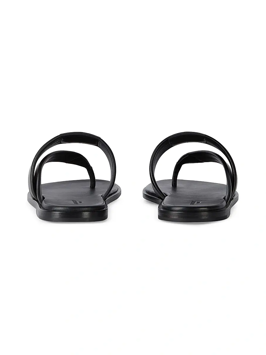 Givenchy Men's Bay Thongs in Leather - Black | Thumbnail 4 Givenchy Men's Bay Thongs in Leather - Black | Thumbnail 4