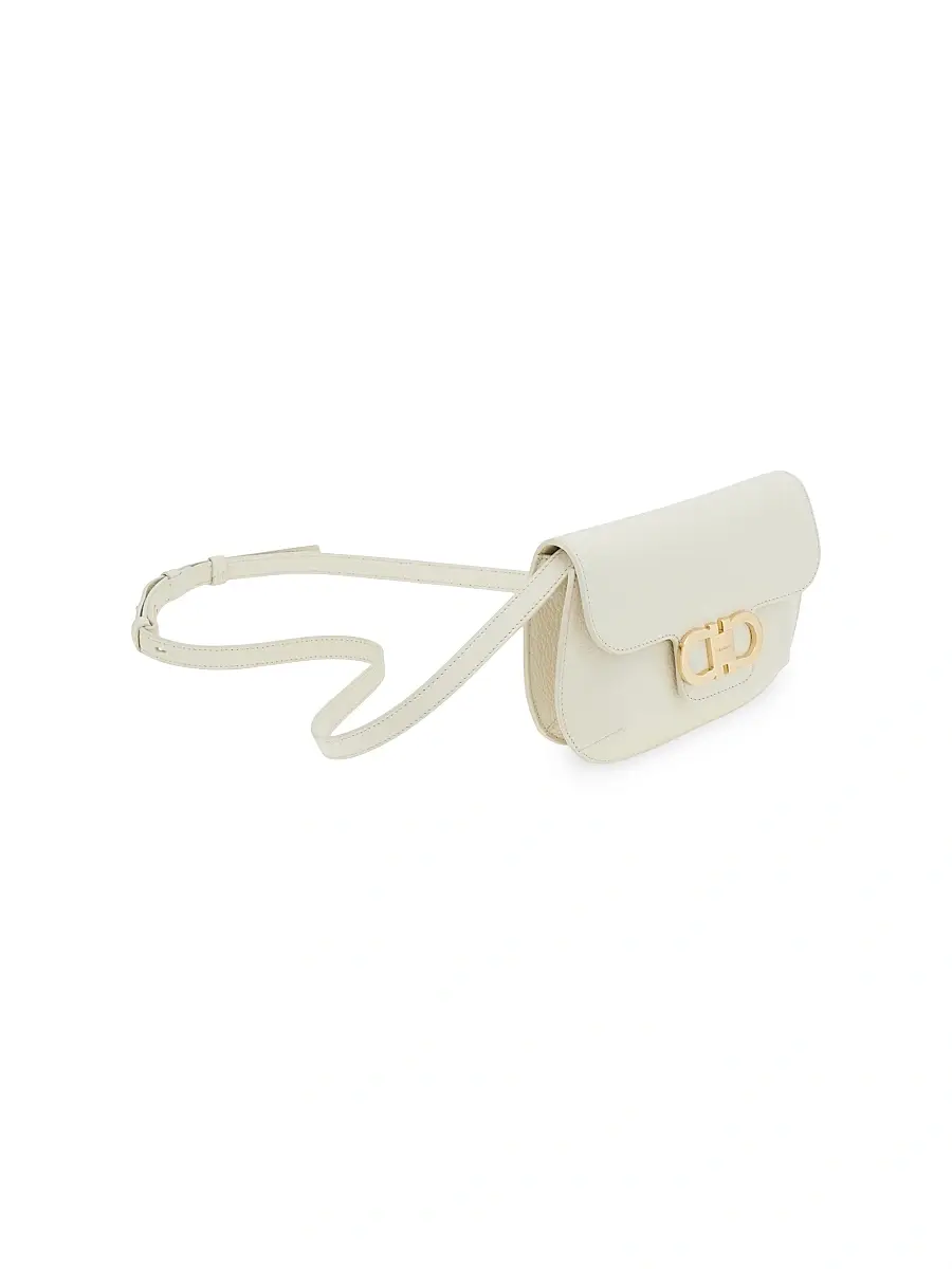 Ferragamo Women's Double Gancini Leather Crossbody Bag | Thumbnail 5 Ferragamo Women's Double Gancini Leather Crossbody Bag | Thumbnail 5