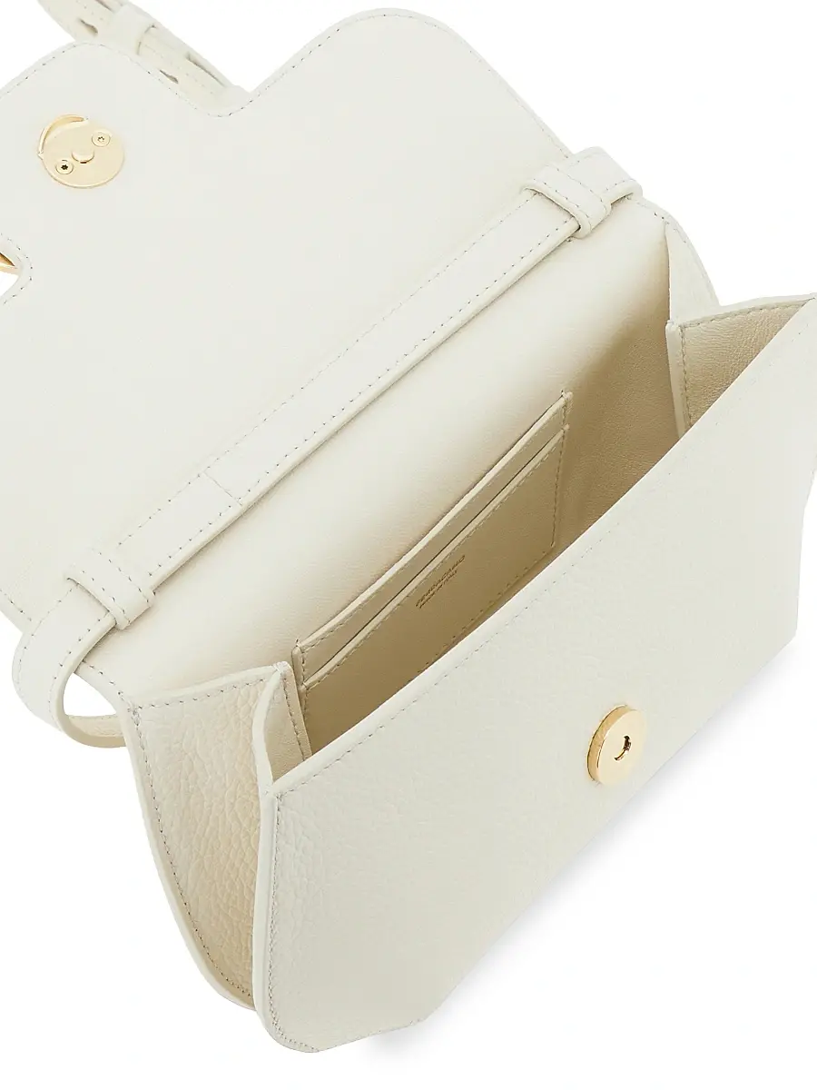 Ferragamo Women's Double Gancini Leather Crossbody Bag | Thumbnail 6 Ferragamo Women's Double Gancini Leather Crossbody Bag | Thumbnail 6