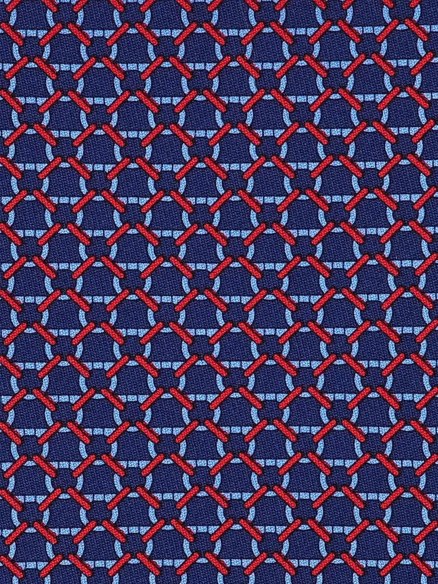 Ferragamo Men's Interlocking Gancini Silk Tie | Thumbnail 4 Ferragamo Men's Interlocking Gancini Silk Tie | Thumbnail 4