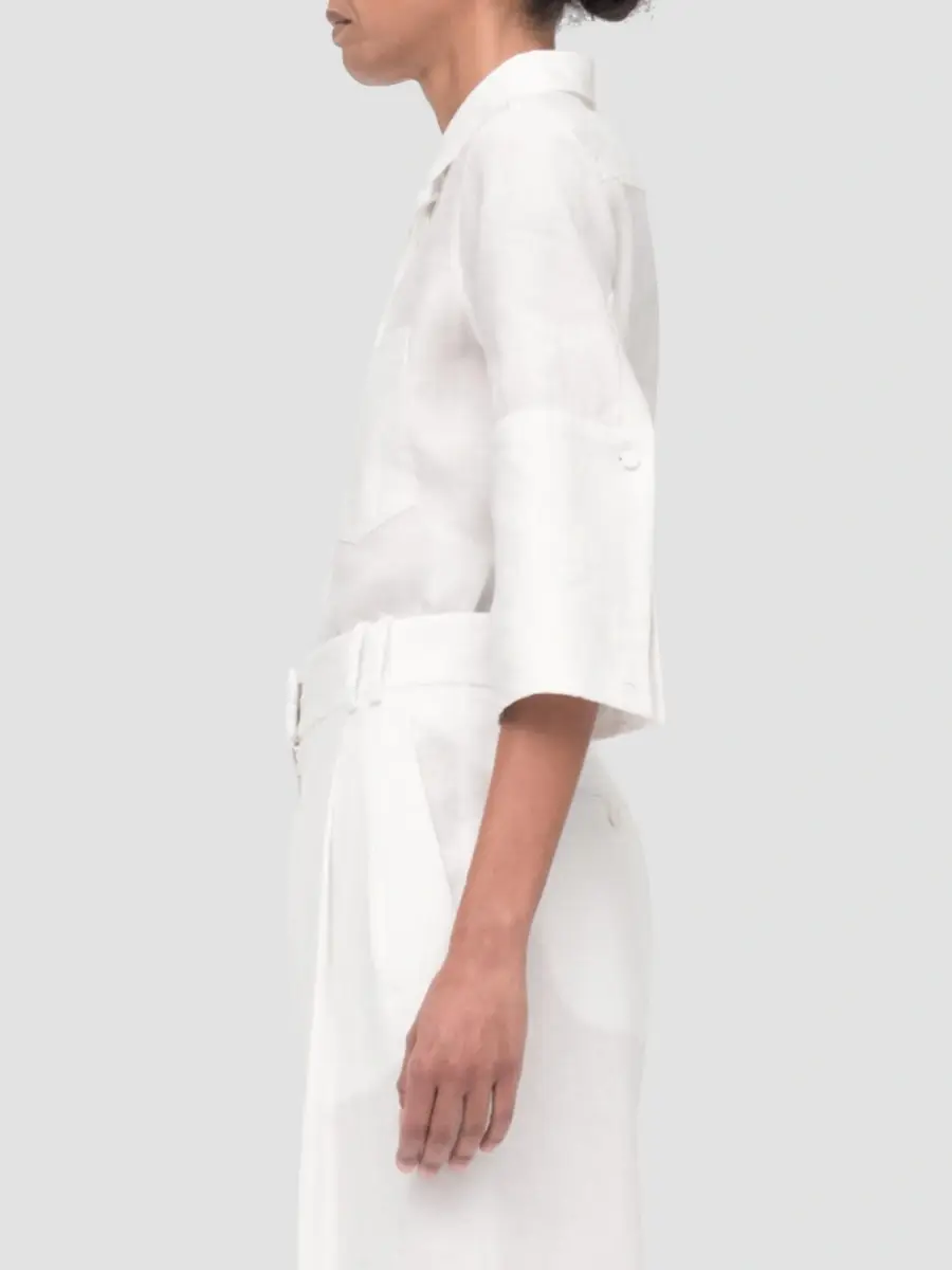 Another Tomorrow Women's French Cuff Blouse | Thumbnail 3 Another Tomorrow Women's French Cuff Blouse | Thumbnail 3