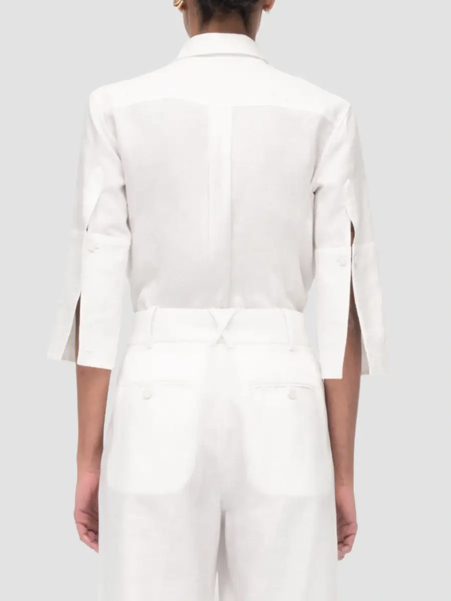 Another Tomorrow Women's French Cuff Blouse | Thumbnail 4 Another Tomorrow Women's French Cuff Blouse | Thumbnail 4