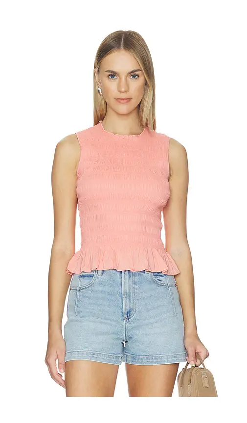 PISTOLA Phoebe Smocked Tank | Image 1 PISTOLA Phoebe Smocked Tank | Image 1