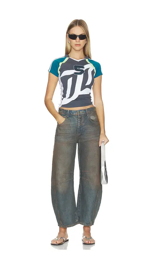 Free People x We The Free Good Luck Mid Rise Barrel | Thumbnail 5 Free People x We The Free Good Luck Mid Rise Barrel | Thumbnail 5