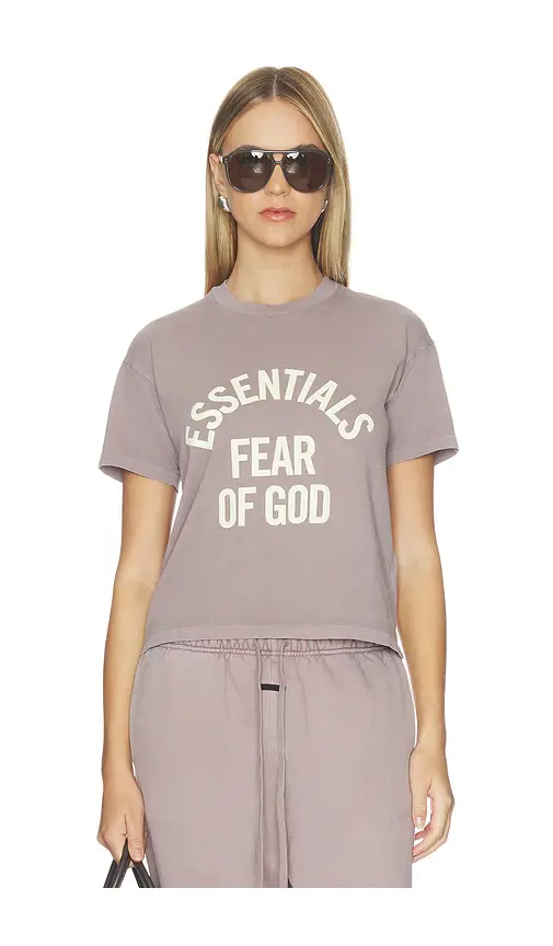 Fear of God Essentials Campus Classic Short Sleeve Tee | Image 1 Fear of God Essentials Campus Classic Short Sleeve Tee | Image 1