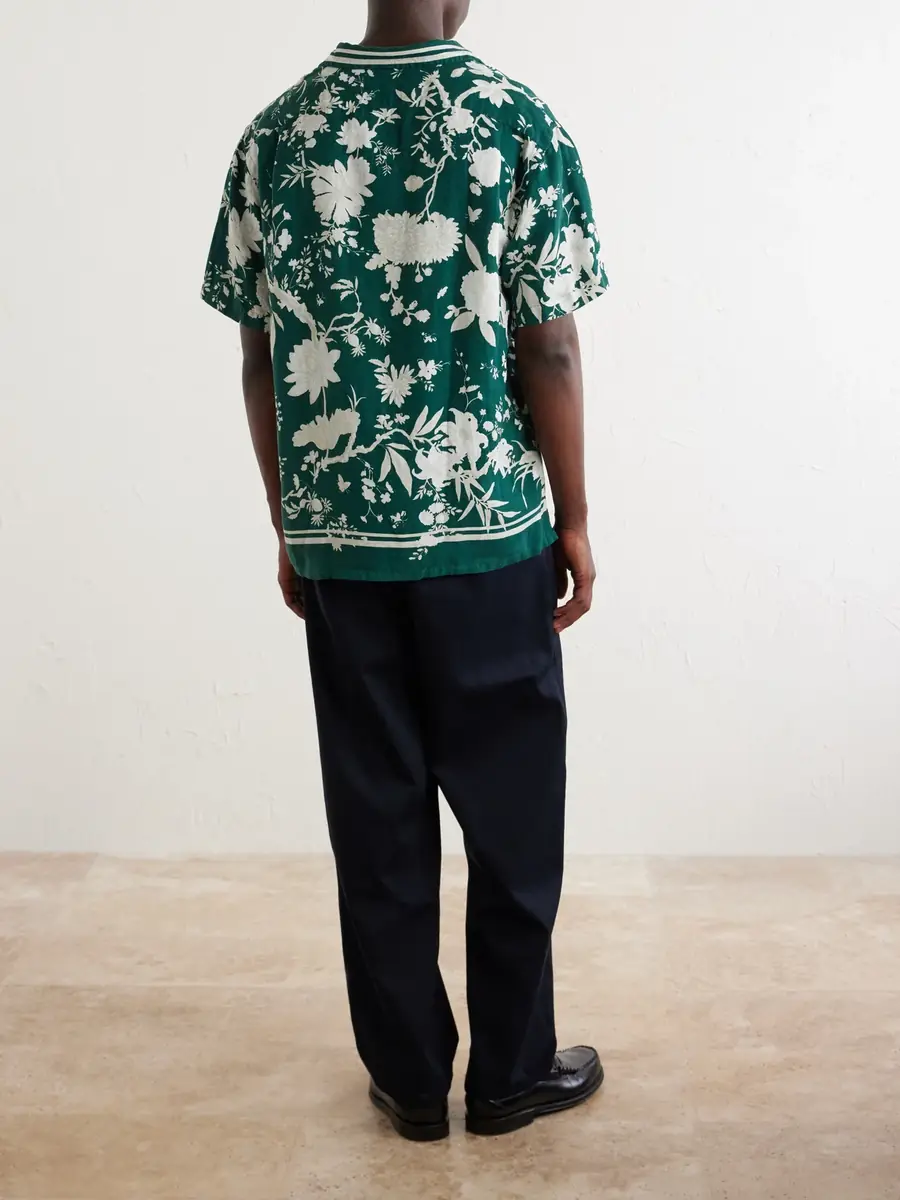 Polo Ralph Lauren Wimbledon Printed Linen and Silk-Blend Shirt - Men | Thumbnail 4 Polo Ralph Lauren Wimbledon Printed Linen and Silk-Blend Shirt - Men | Thumbnail 4