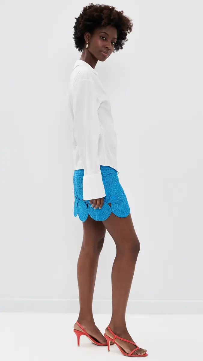 SIMONMILLER Anya Poplin Wrap Top | Thumbnail 4 SIMONMILLER Anya Poplin Wrap Top | Thumbnail 4