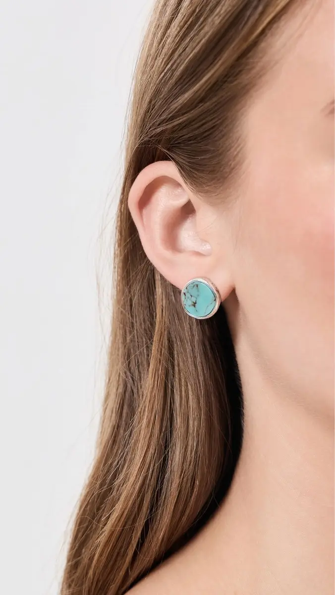 Shashi Grand Turquoise Studs | Thumbnail 3