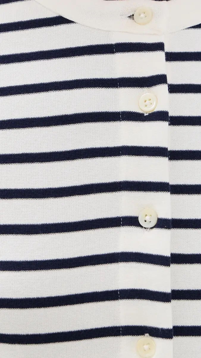Alex Mill Coco Sport Cadigan In Stripe Ivory/Navy | Thumbnail 6 Alex Mill Coco Sport Cadigan In Stripe Ivory/Navy | Thumbnail 6