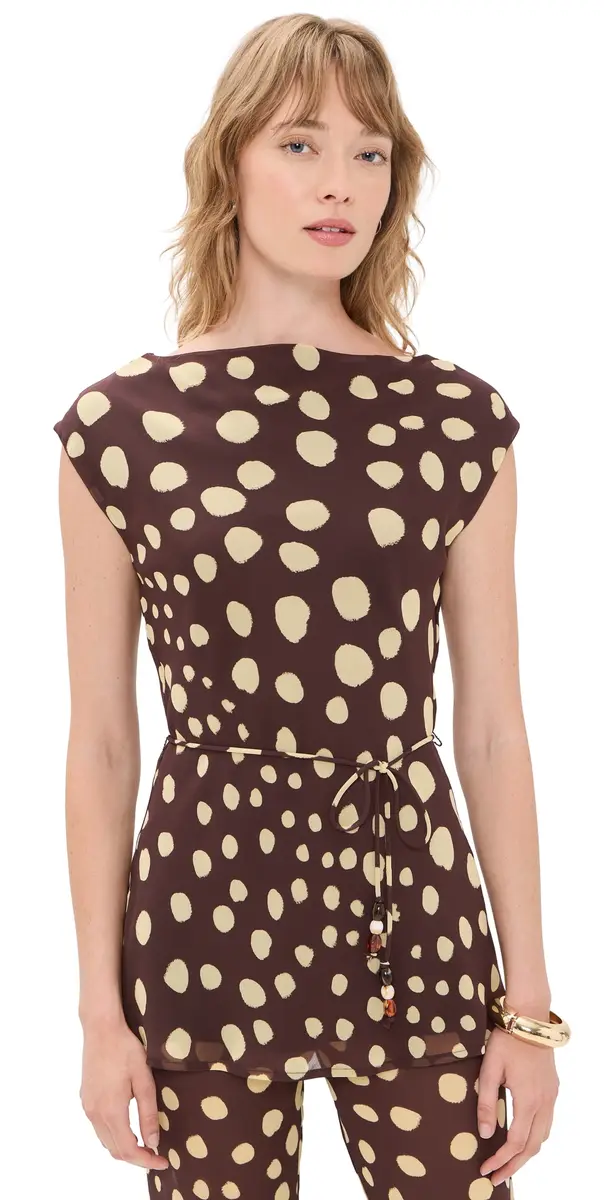 SEVEN WONDERS Reyna High Neck Sleeveless Top alma pot | Image 1 SEVEN WONDERS Reyna High Neck Sleeveless Top alma pot | Image 1