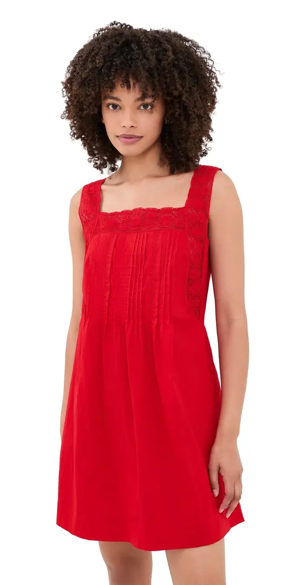 Madewell The Sophie Mini Dress Varsity Red | Image 1 Madewell The Sophie Mini Dress Varsity Red | Image 1