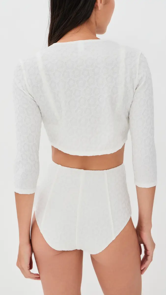 Lisa Marie Fernandez Cropped Cardigan | Thumbnail 3 Lisa Marie Fernandez Cropped Cardigan | Thumbnail 3