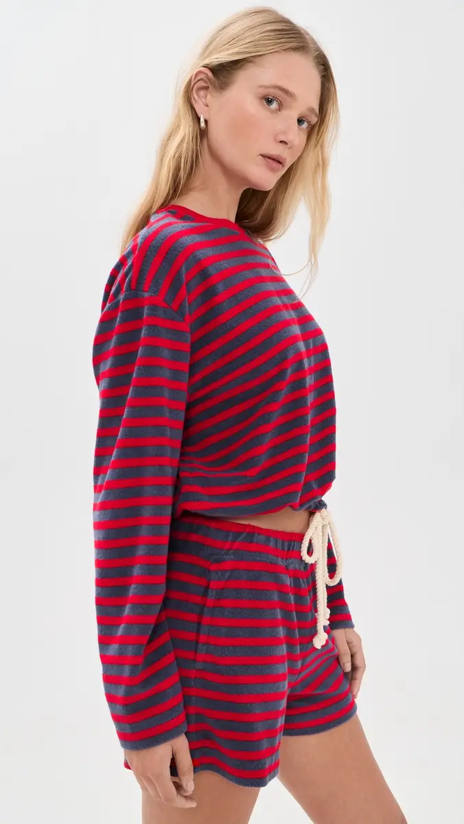 Madewell Tie-Waist Top in Terry | Thumbnail 4 Madewell Tie-Waist Top in Terry | Thumbnail 4