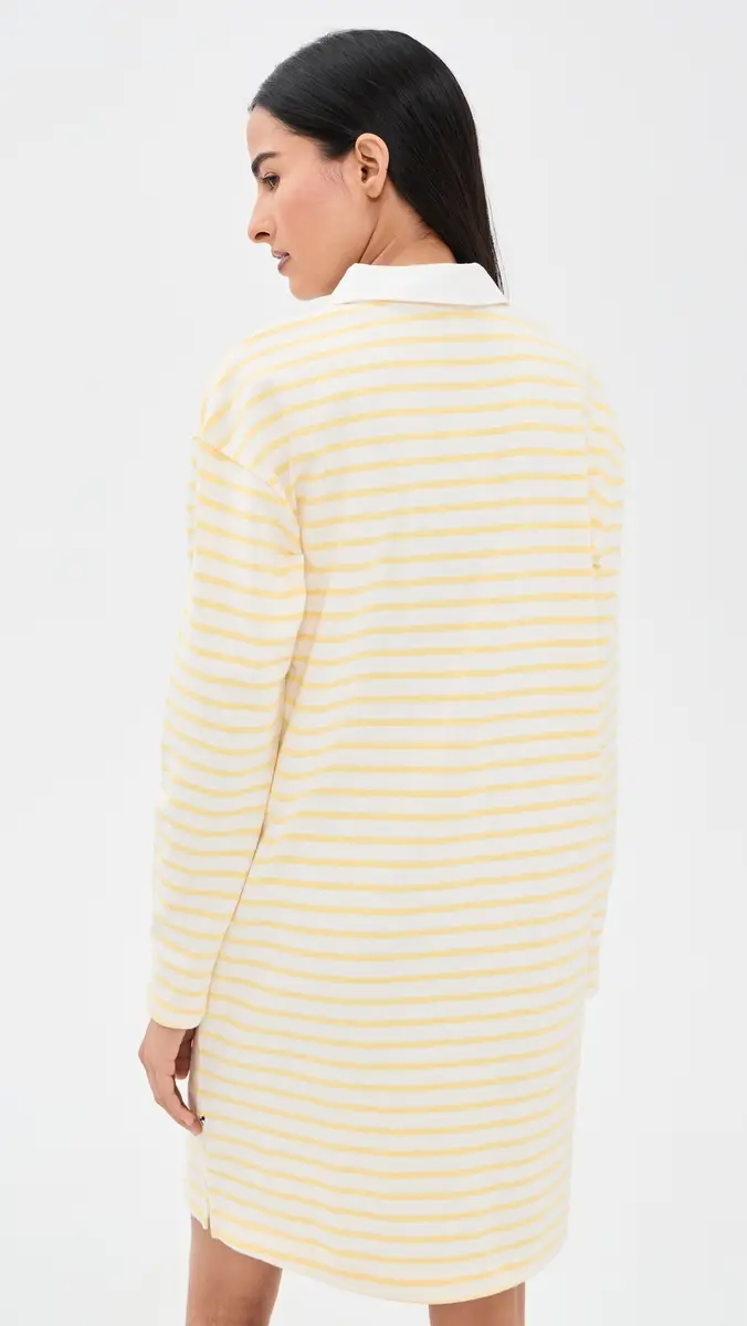 Alex Mill Rugby Dress In Stripe Natural/Yellow | Thumbnail 3 Alex Mill Rugby Dress In Stripe Natural/Yellow | Thumbnail 3