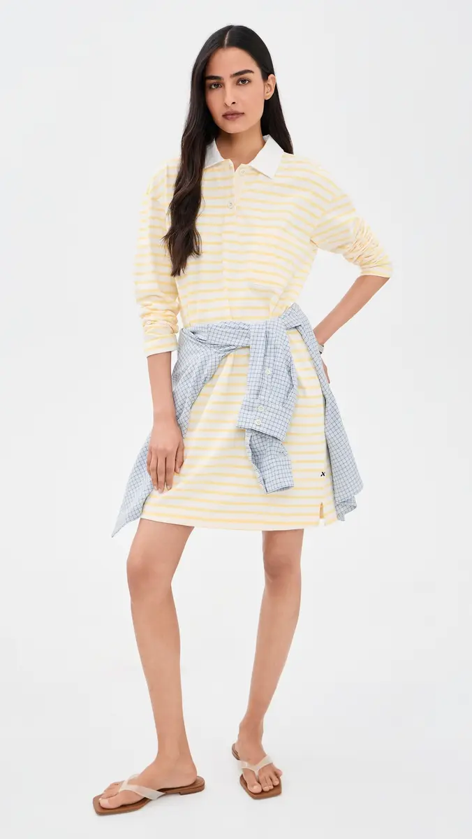 Alex Mill Rugby Dress In Stripe Natural/Yellow | Thumbnail 5 Alex Mill Rugby Dress In Stripe Natural/Yellow | Thumbnail 5