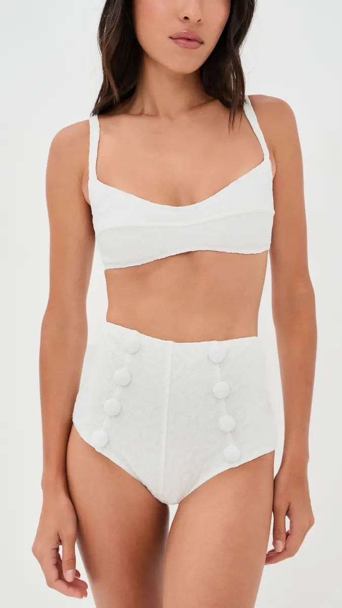 Lisa Marie Fernandez Balconette High Waist Bikini Set | Thumbnail 5 Lisa Marie Fernandez Balconette High Waist Bikini Set | Thumbnail 5