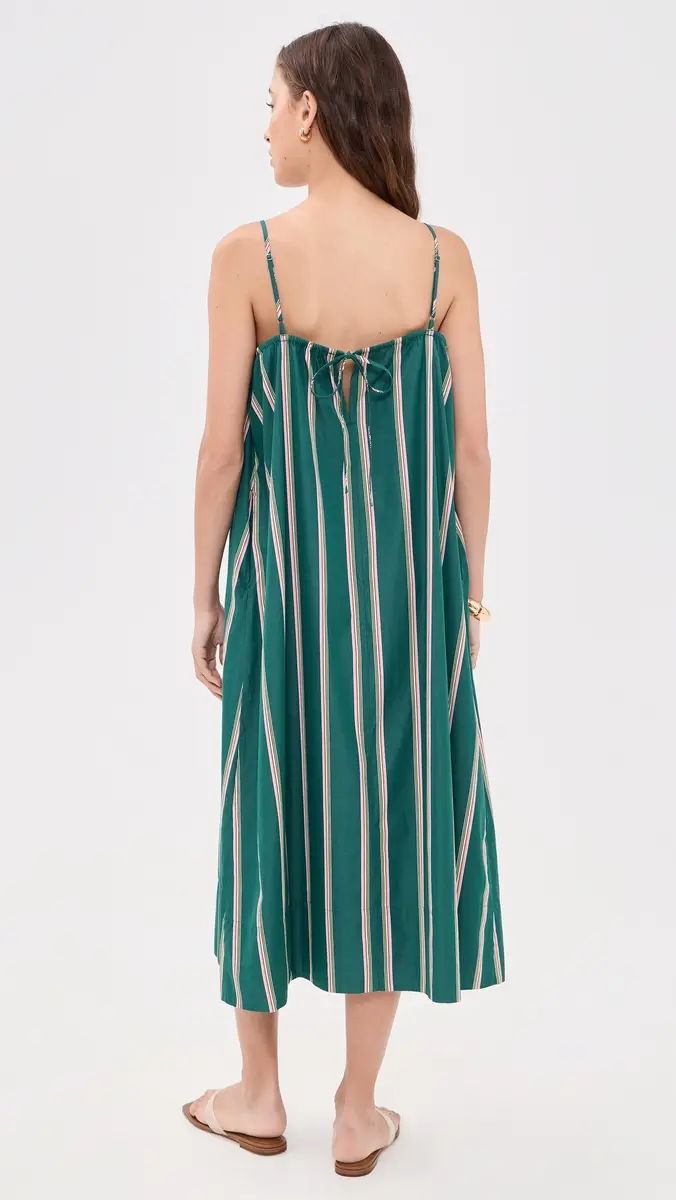Madewell x Shopbop Gathered A-Line Midi Dress | Thumbnail 3 Madewell x Shopbop Gathered A-Line Midi Dress | Thumbnail 3