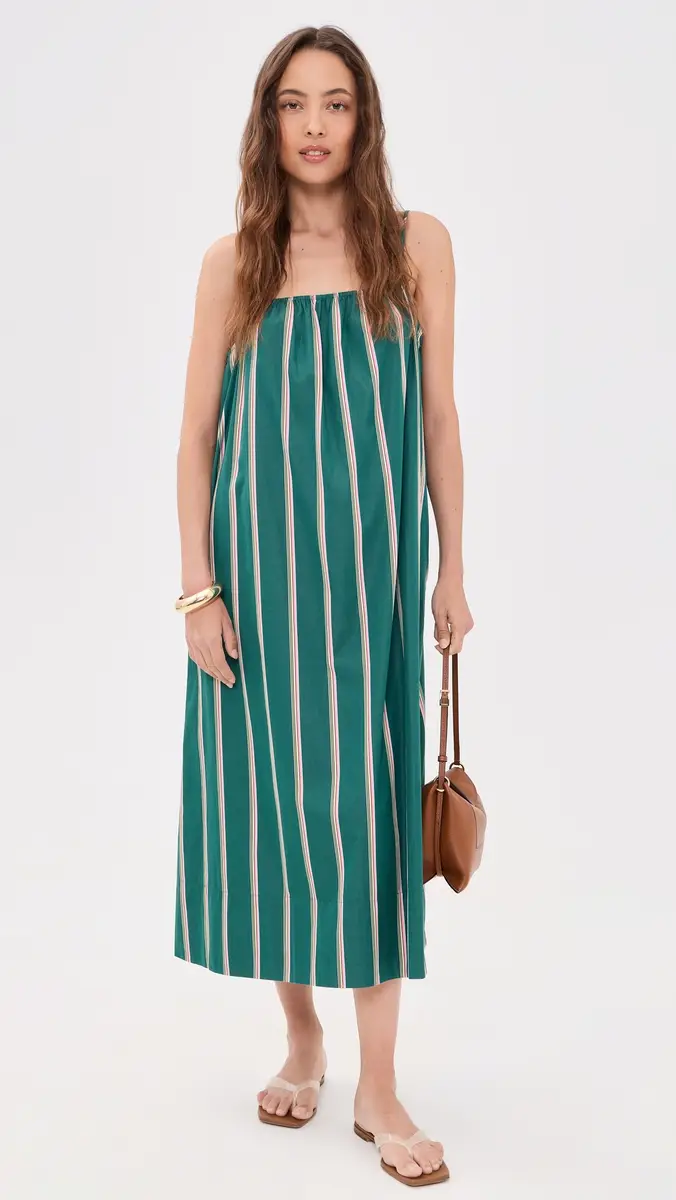 Madewell x Shopbop Gathered A-Line Midi Dress | Thumbnail 5 Madewell x Shopbop Gathered A-Line Midi Dress | Thumbnail 5