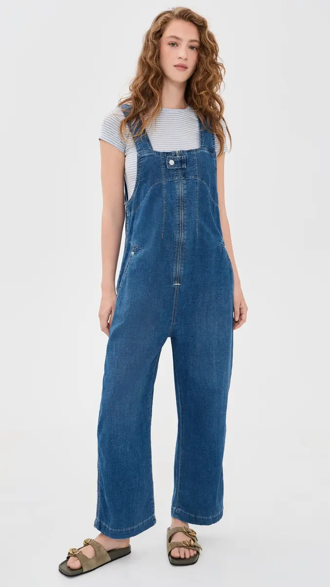 Free People Jude Denim Overalls | Thumbnail 2 Free People Jude Denim Overalls | Thumbnail 2