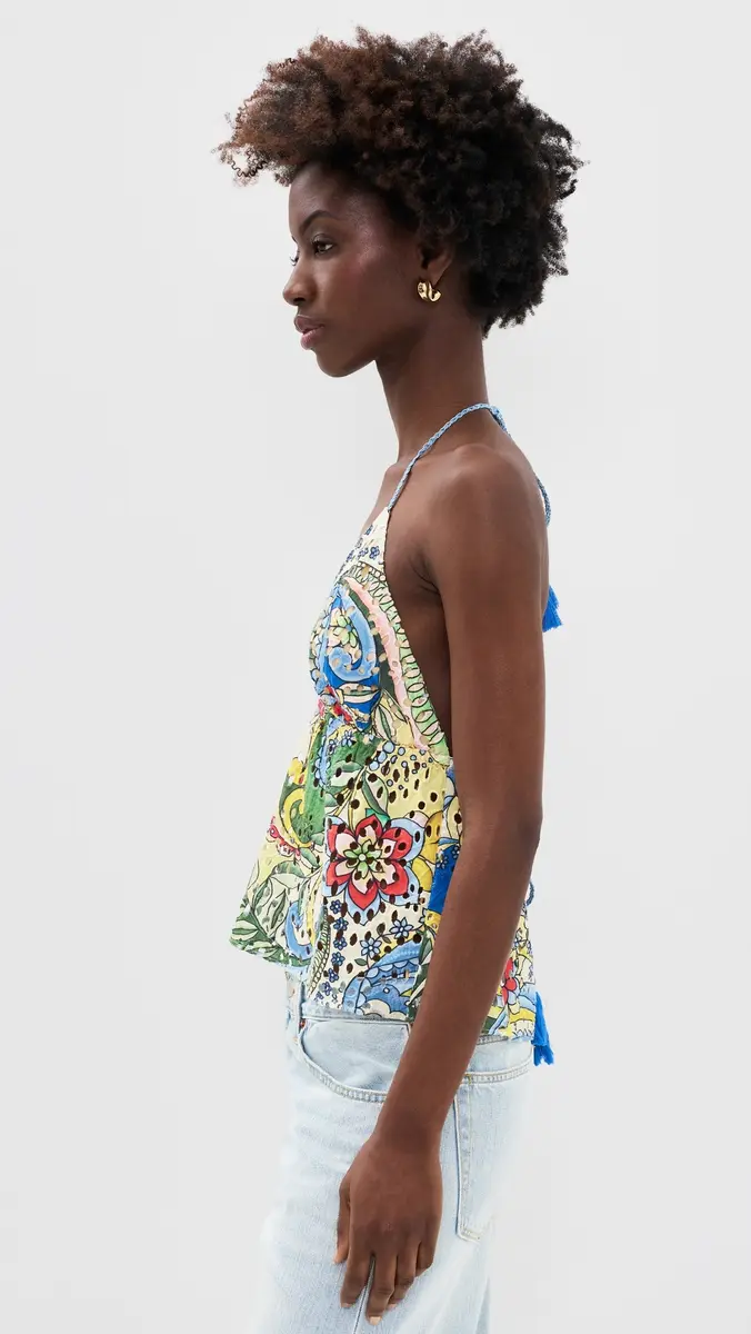 Alice + Olivia Karolina Halter Top | Thumbnail 4 Alice + Olivia Karolina Halter Top | Thumbnail 4
