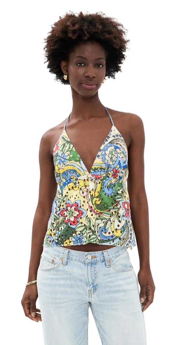 Alice + Olivia Karolina Halter Top | Image 1 Alice + Olivia Karolina Halter Top | Image 1