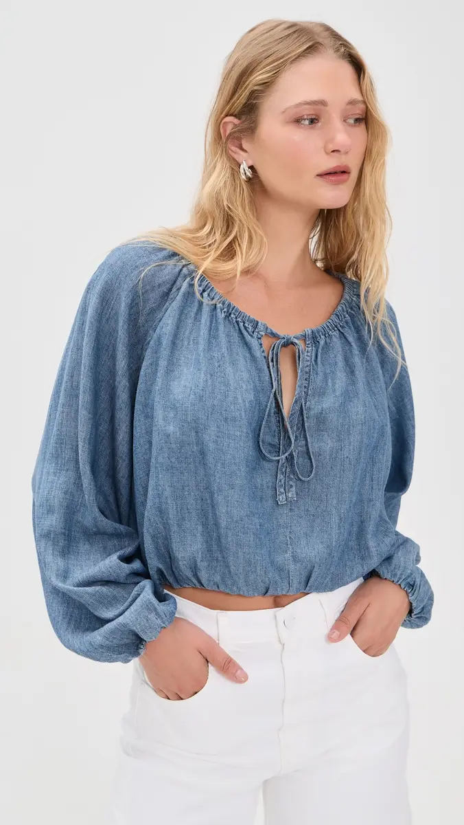 Faherty Tried & True Chambray Nera Top | Thumbnail 2 Faherty Tried & True Chambray Nera Top | Thumbnail 2