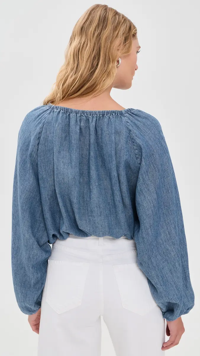 Faherty Tried & True Chambray Nera Top | Thumbnail 3 Faherty Tried & True Chambray Nera Top | Thumbnail 3