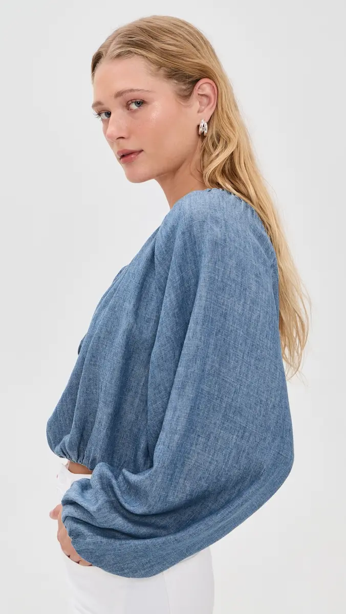 Faherty Tried & True Chambray Nera Top | Thumbnail 4 Faherty Tried & True Chambray Nera Top | Thumbnail 4