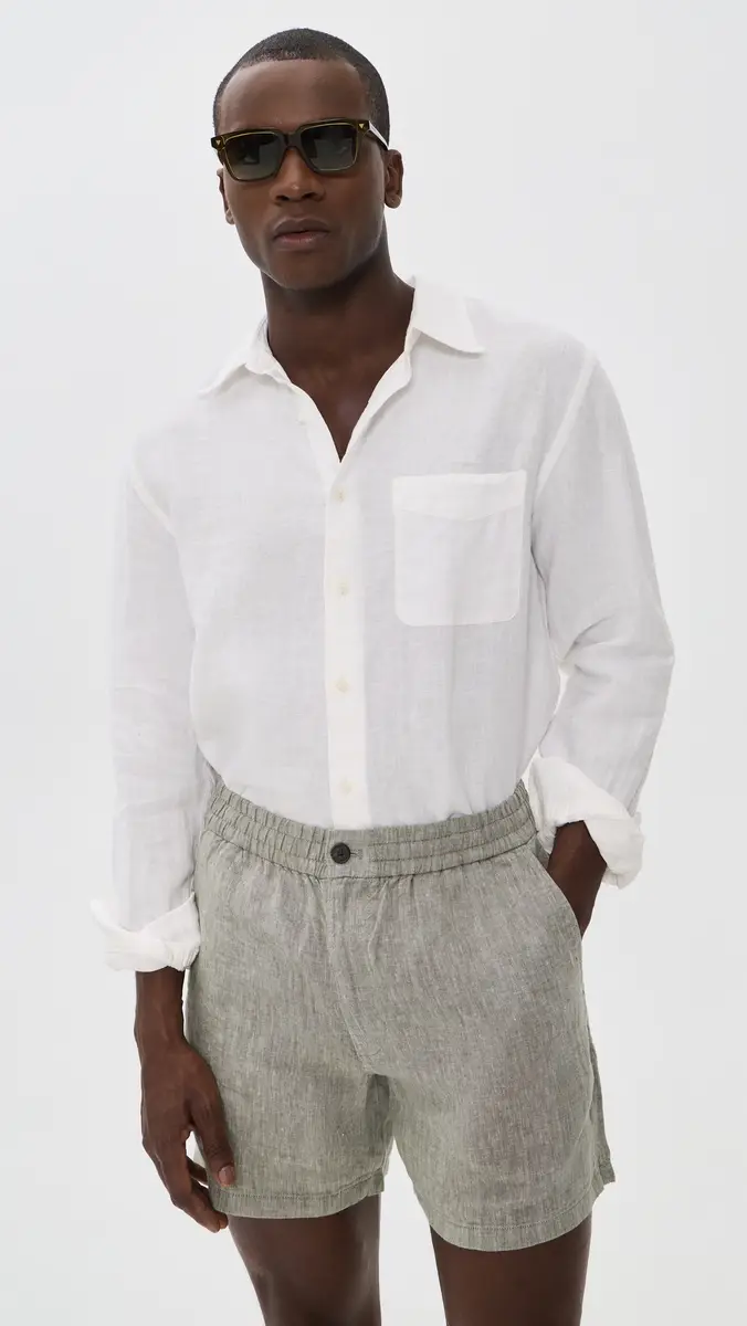 Madewell x Shopbop Linen Button Down Shirt | Thumbnail 2