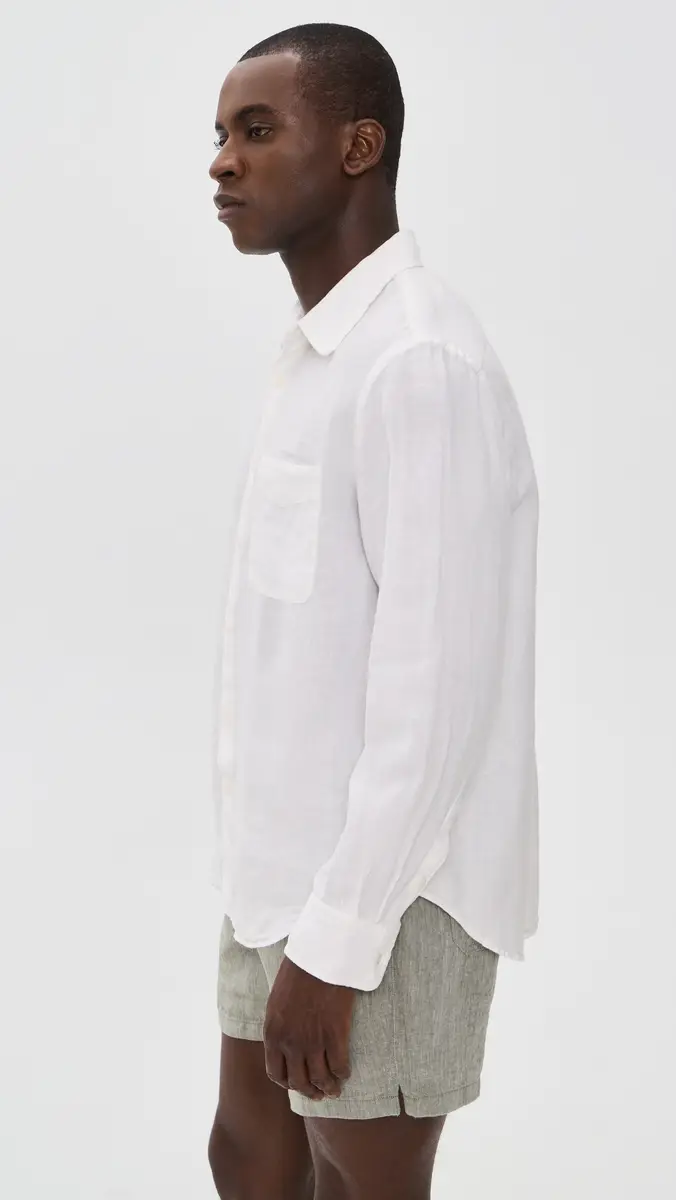 Madewell x Shopbop Linen Button Down Shirt | Thumbnail 4