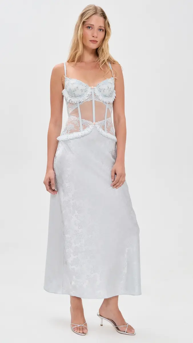 For Love & Lemons Maribel Maxi Slip Dress | Thumbnail 2 For Love & Lemons Maribel Maxi Slip Dress | Thumbnail 2