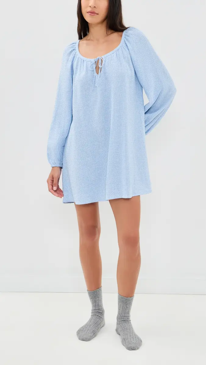 Eberjey Linen Blend Short Dress | Thumbnail 5