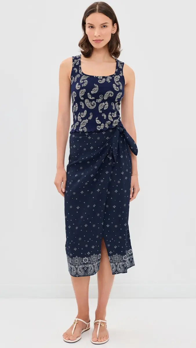 Madewell x Shopbop Smocked Square Neck Tank | Thumbnail 5 Madewell x Shopbop Smocked Square Neck Tank | Thumbnail 5