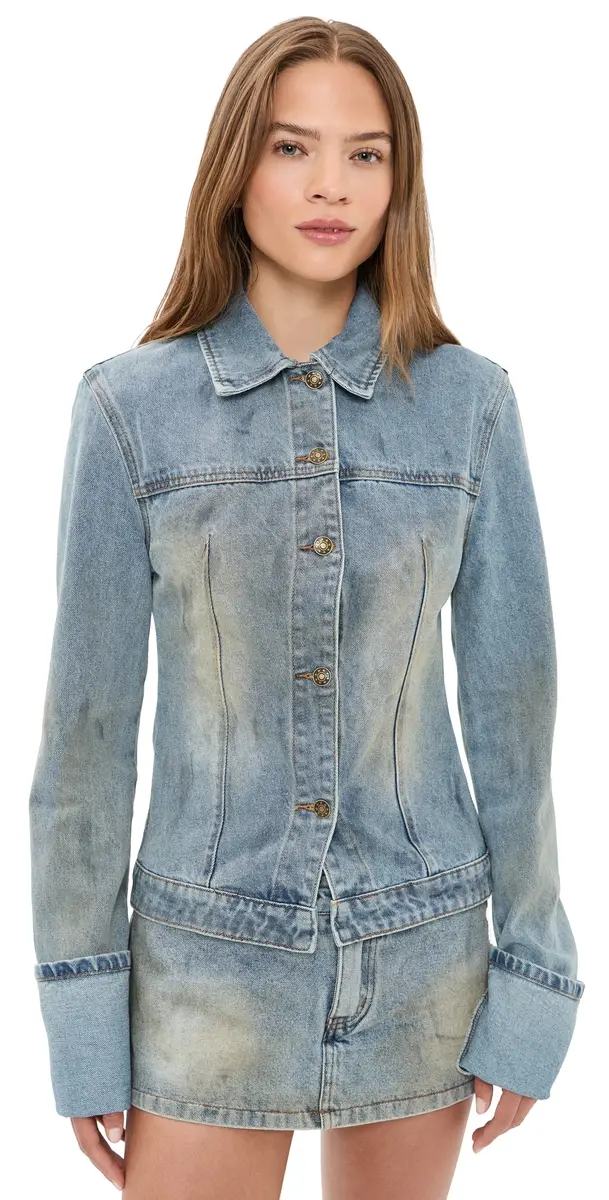 LIONESS The Bronx Denim Jacket tone Blue | Image 1 LIONESS The Bronx Denim Jacket tone Blue | Image 1
