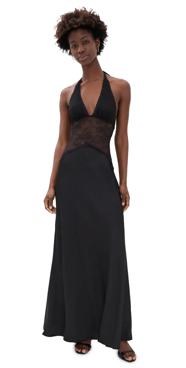 Runaway The Label Lilith Halter Maxi Dress Black S | Image 1 Runaway The Label Lilith Halter Maxi Dress Black S | Image 1