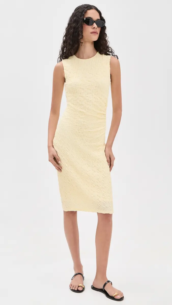 Vince Sleeveless Side Drape Dress | Thumbnail 5