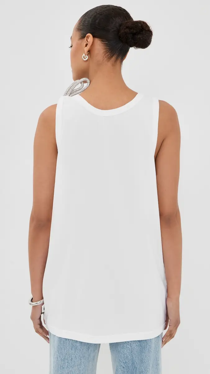 AREA Crystal Knot Tank Top | Thumbnail 3
