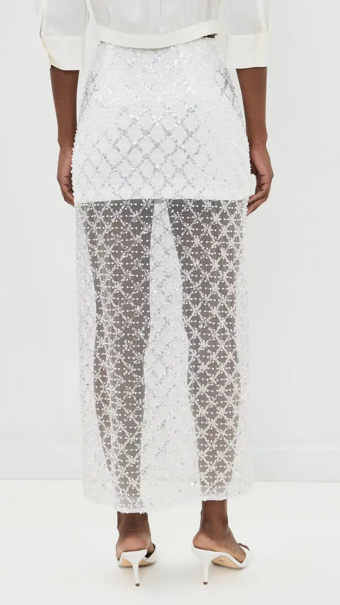 endless rose Embellished Mesh Maxi Skirt | Thumbnail 3 endless rose Embellished Mesh Maxi Skirt | Thumbnail 3