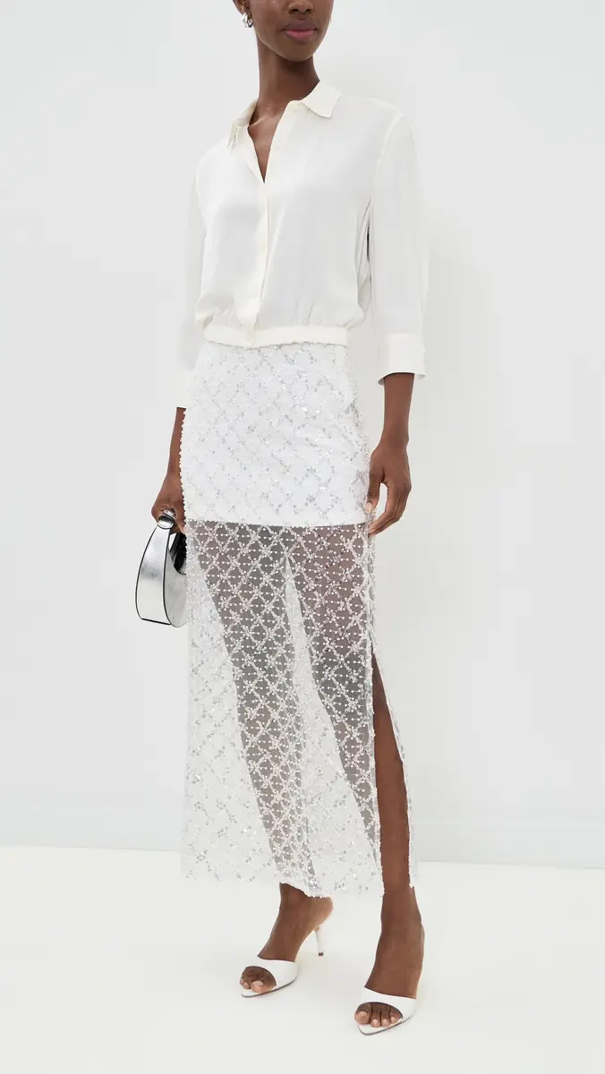 endless rose Embellished Mesh Maxi Skirt | Thumbnail 5 endless rose Embellished Mesh Maxi Skirt | Thumbnail 5