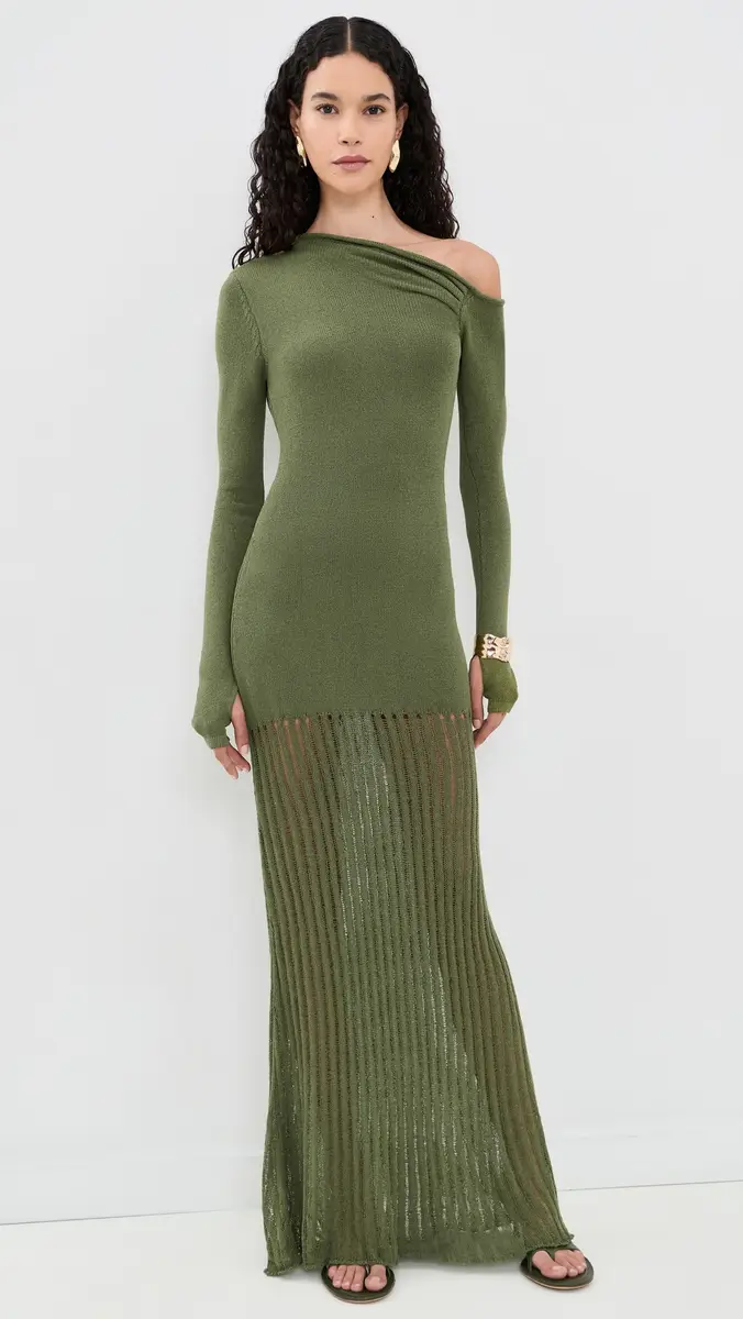 SEVEN WONDERS Greta One Shoulder Knit Maxi Dress | Thumbnail 2 SEVEN WONDERS Greta One Shoulder Knit Maxi Dress | Thumbnail 2