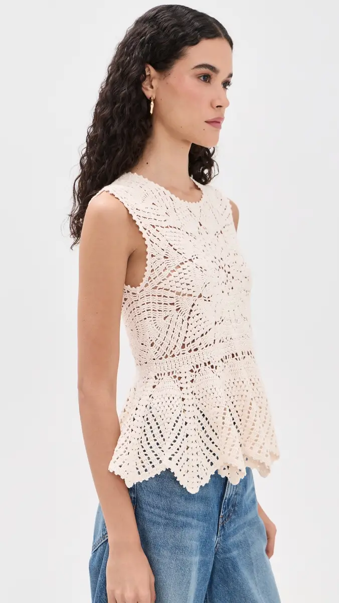 Ulla Johnson Cora Crochet Top | Thumbnail 4 Ulla Johnson Cora Crochet Top | Thumbnail 4