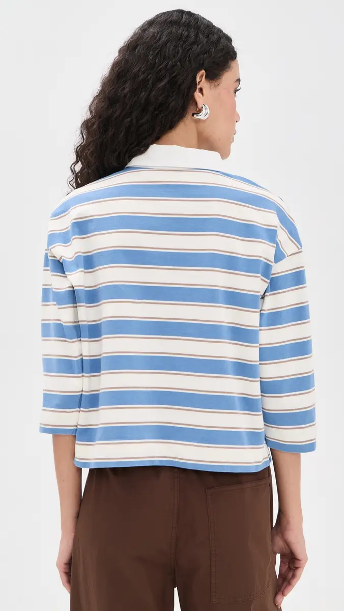 perfectwhitetee Daria Cotton Rugby Shirt | Thumbnail 3 perfectwhitetee Daria Cotton Rugby Shirt | Thumbnail 3