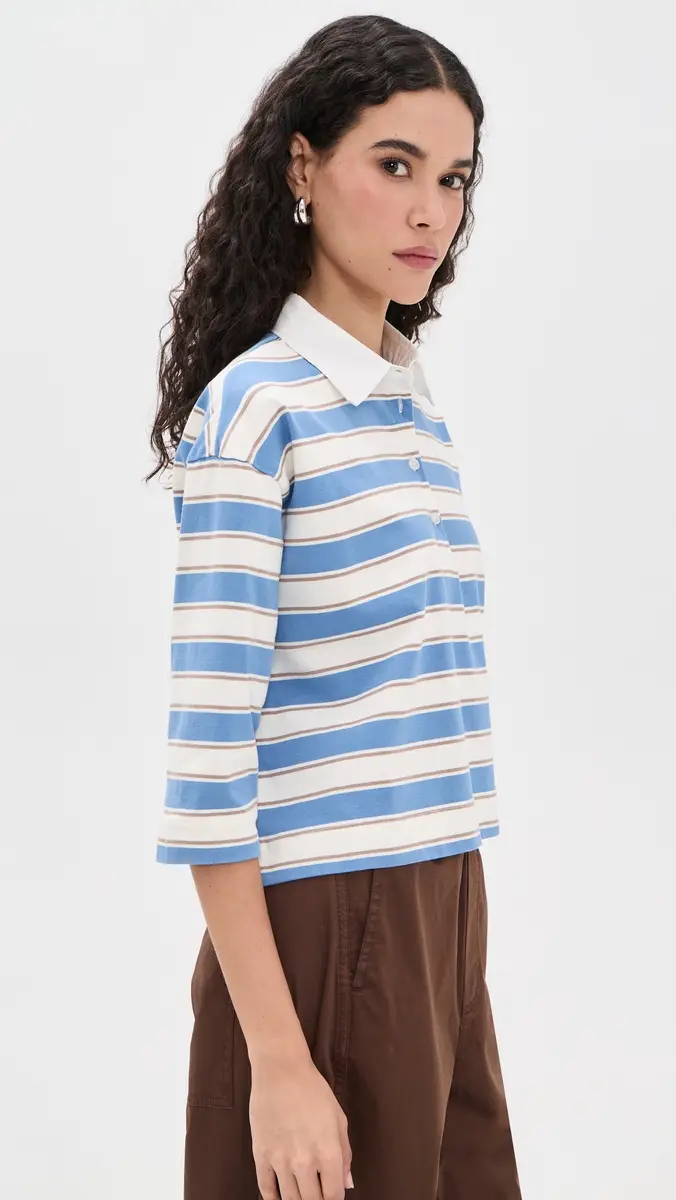 perfectwhitetee Daria Cotton Rugby Shirt | Thumbnail 4 perfectwhitetee Daria Cotton Rugby Shirt | Thumbnail 4