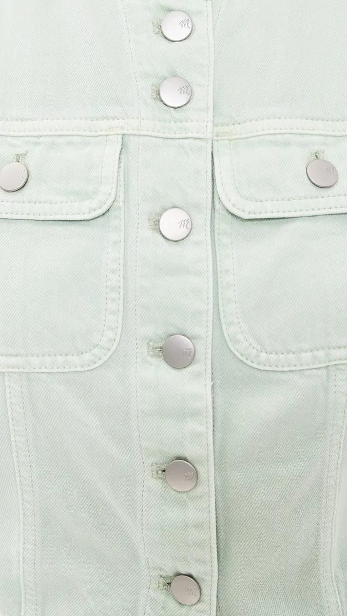 Madewell x Shopbop Airy Denim Crop Vest toried ea | Thumbnail 6