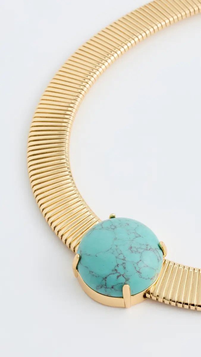 Lele Sadoughi Stone Set Snake Chain Necklace | Thumbnail 4