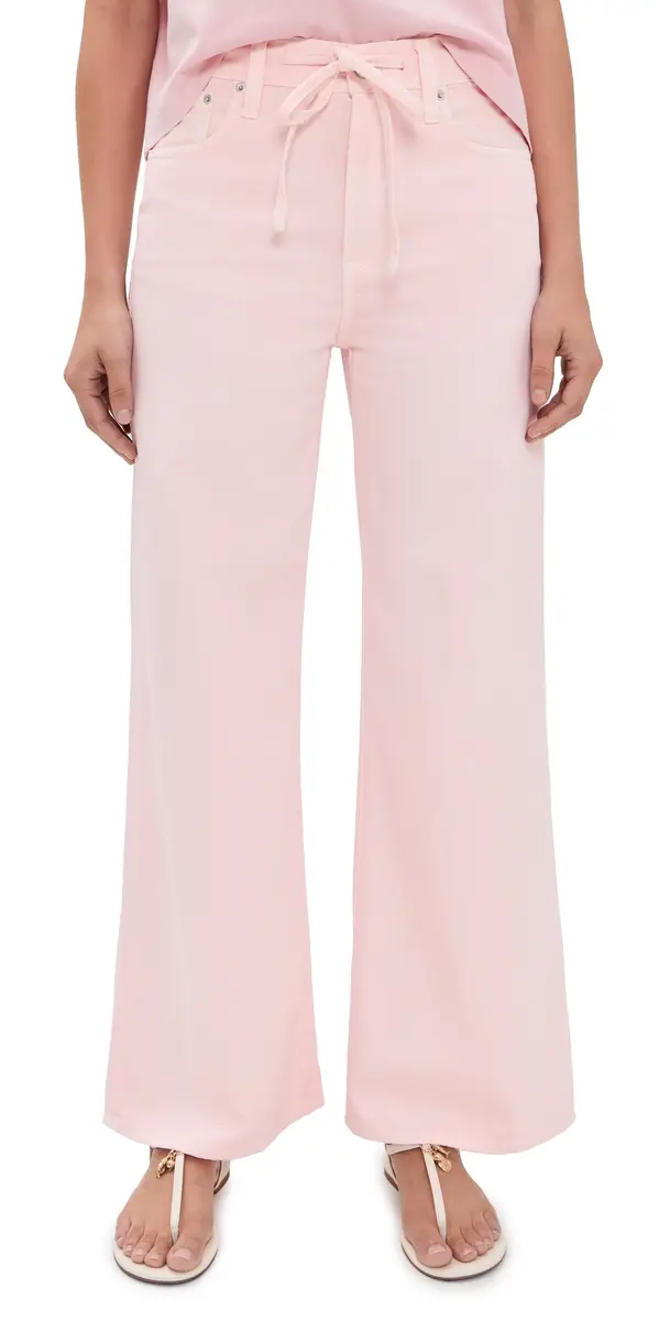 Madewell x Shopbop Ultimate Wide-Leg Jeans Pale Pink | Image 1 Madewell x Shopbop Ultimate Wide-Leg Jeans Pale Pink | Image 1